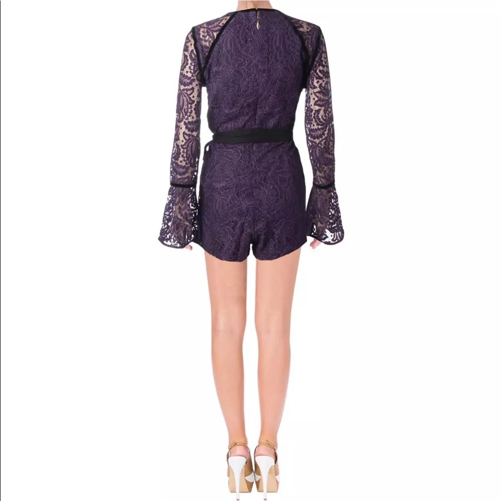 🌟Juicy Couture Black Label Leafy Lace Romper - Picture 2 of 5